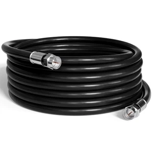 Coaxial Cable, 100 FT, Indoor/Outdoor, High Speed Internet, Satellite Extensi... - Picture 1 of 7