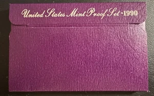 1990 United States Mint Proof Set Original Government Packaging OGP COA - Picture 1 of 6