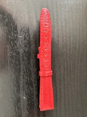 Nueva correa de reloj TIFFANY & Co roja talla 15R, lagarto Foto 1 de 3