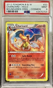 2012 Pokemon B&W Boundaries Crossed Charizard 20/149 Cosmos Holo PSA 9 Mint - Picture 1 of 2