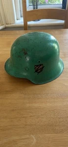 *RARE* WW2 German Green Helmet With Decal No Major Corrosion - Picture 1 of 6