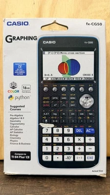 Casio FX-CG50 PRIZM Graphing Calculator –Python, 3D Graph, Color LCD, 16MB - Image 1 of 3