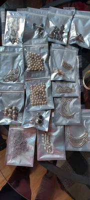 Lote de hallazgos para hacer joyas de plata/plata, etc. Foto 1 de 4