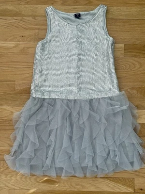 NWT Gap Kids Silver Dress Holiday Sz 10 - Image 1 of 3