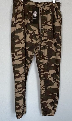 Pantalones deportivos Crooks & Castles grandes de vellón camuflados Medusa para hombre nuevos con etiquetas Foto 1 de 4