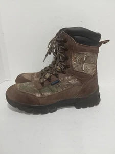 GANDER MTN BROWN SUEDE CAMO THINSULATE 400GM WATERPROOF HUNTING MENS 10.5W BOOTS - Picture 1 of 5