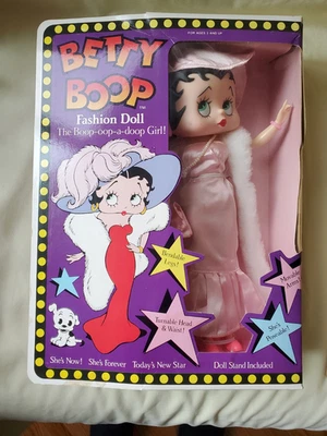 Muñeca de moda coleccionable vintage Marty Toy Betty Boop con soporte 12" Foto 1 de 4