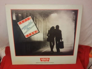 Original Vtg 1980 Red Tab LEVI'S Denim Jeans Store Counter Display 11x12.5" Exc! - Bild 1 von 12