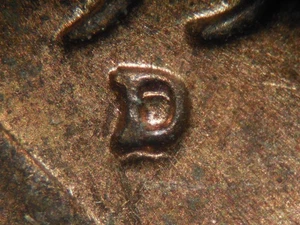 HIGH GRADE MINT ERROR 1958-D LINCOLN WHEAT CENT RPM#1  AU/RB - Picture 1 of 3