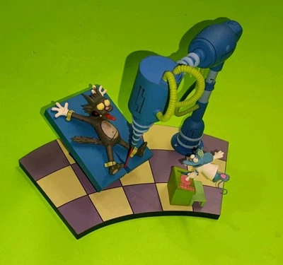 2007 The Simpsons Itchy & Scratchy Playset Figuras Mcfarlane Brinquedos 100% Completo - Imagem 1 de 4