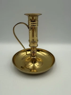 Candelabro de cámara de latón vintage 6" Foto 1 de 4