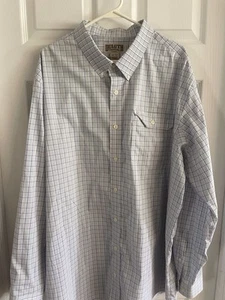 Camicia Duluth Trading uomo 2XL alta blu a quadri manica lunga abbottonata - Foto 1 di 6
