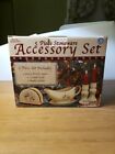 Royal Seasons 5 Piece Stoneware Accessory Set Snowman Holiday w/ box ,  B-1