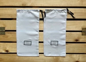 Gucci White Shoe Dust Bags with Logo Made in Italy - Picture 1 of 4