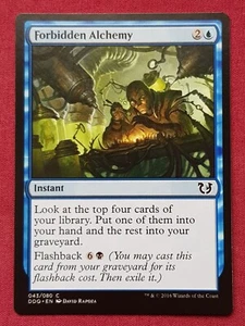 Magic The Gathering MAZOS DE DUELO BENDECIDOS VS MALDITOS ALQUIMIA PROHIBIDA tarjeta azul Magic The Gathering - Imagen 1 de 2