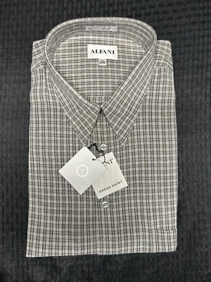 Camisa de vestir Alfani para hombre con cuello alto abotonado  Foto 1 de 4