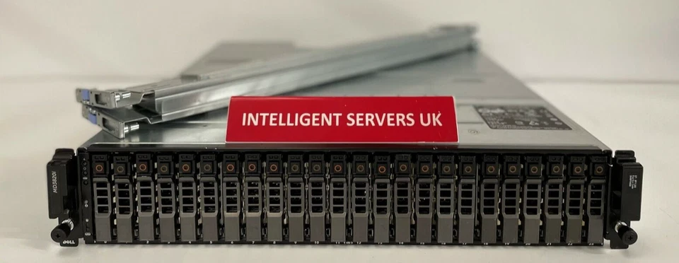 Dell PowerVault MD3820i 14.4TB 10K (24x 600GB) Dual 10G iSCSI Controller SAN - Image 1 of 3