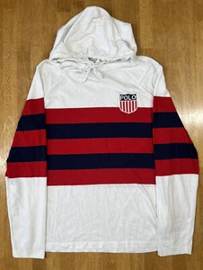 Camisa Polo Ralph Lauren Carros de Fuego Ligero con Capucha Mangas Largas S - Imagen 1 de 4