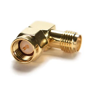 SMA Male To SMA Female Jack RF Adapter Connector Plug 90 Degree Right Angle.JU - Zdjęcie 1 z 3