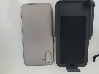 Coldre clipe cinto iPhone XS | Capa fina com clipe | Gunmetal | Slimshield - Imagem 1 de 4