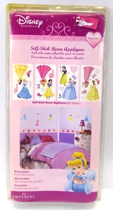 Disney Princess Self Stick Wall Stickers Room Appliques FACTORY SEALED - Picture 1 of 3