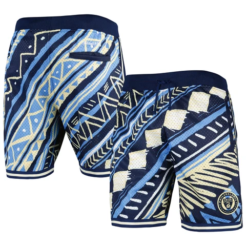 Men's Mitchell & Ness Navy Philadelphia Union Tribal Fashion Shorts Cover