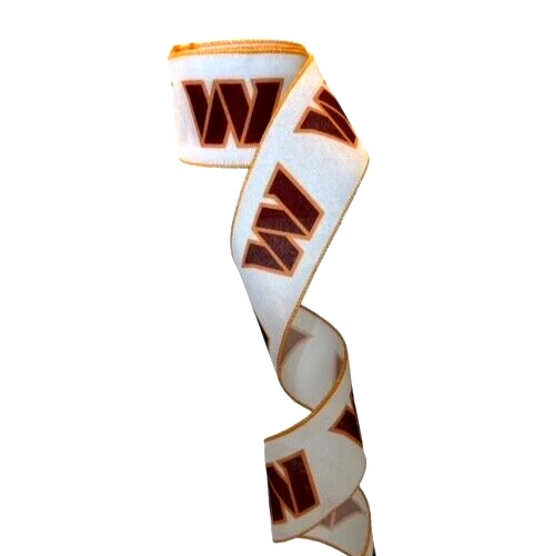 2.5" Wired Commanders Football Sports Team Ribbon  (10 Yard Roll) - Image 1 of 1