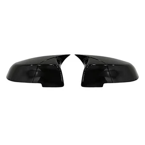 Side Mirror Cover for BMW 5 Series F10 F11 F18 / 6 F6 F12 F13 / 7 F01 F02 Black - Picture 1 of 9