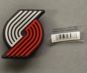 New Genuine Original Crocs NBA Portland Trailblazers Logo Shoe Charm Jibbitz - Picture 1 of 2