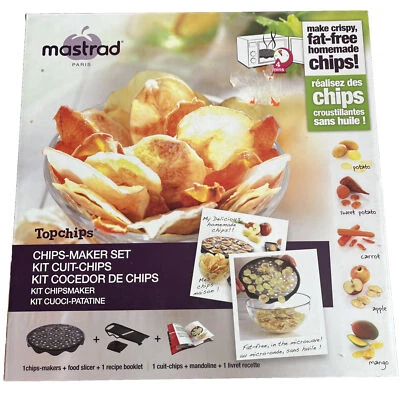 Mastrad TopChips Kit Chips Maker and Food Slicer *New in Box* Make Fat Free Chip - Image 1 of 4
