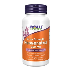 Now Extra Strength Resveratrol 350mg, 60 Vegetarian Capsules - Picture 1 of 3