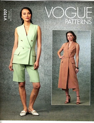 Vogue V1707 Misses 8 to 16 Vest, Shorts and Pants Uncut Sewing Pattern - Image 1 of 2