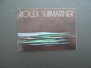 ROLEX LIBRETTO MANUALE SUBMARINER 1981 - 1665 16660 16800 5513 16808 - INGLESE US - Foto 1 di 10