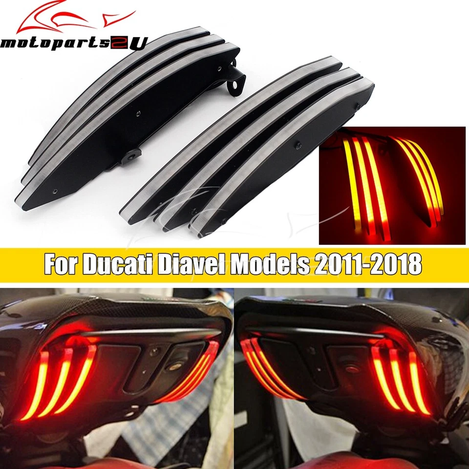 For Ducati Diavel 959 Panigale LED Taillight Brake Turn Signal Lamp 2011-2018 - Image 1 of 4