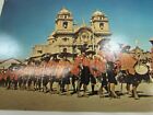 Vintage Cuzco Peru Parade Of Indian Chiefs Postcard 33893