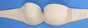 Freya 4233 Deco Molded Underwire Lined Strapless Beige Bra Size 38E #D3886 - Picture 1 of 5