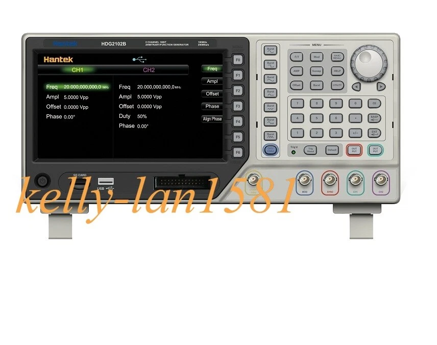 1PCS  HDG2022B Arbitrary Waveform Function Generator 2CH 20M 16Bit 250MSa 64M Me - Image 1 of 1