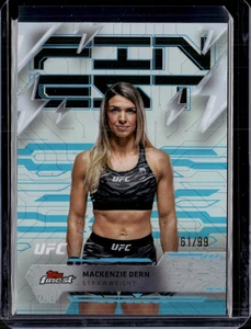 2025 Topps Finest UFC #261 Mackenzie Dern Rare Blue Refractor 61/99 - Picture 1 of 2