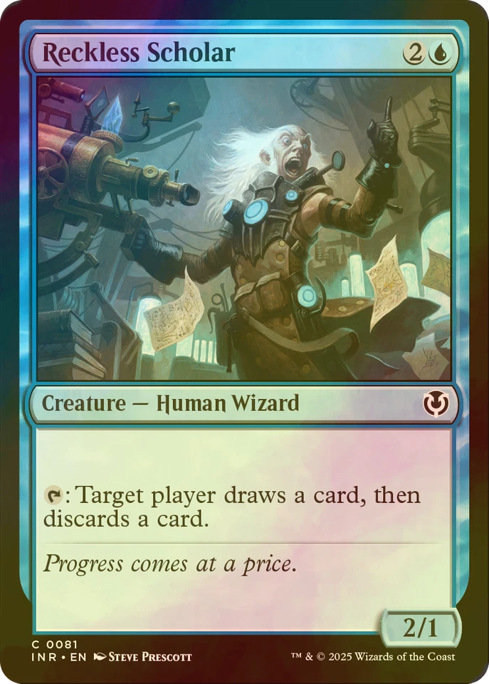 MTG FOIL Reckless Scholar INR - Image 1 of 1