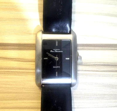 Ben Sherman Watch Men’s Quartz – Rectangular Case, Black Dial, Leather Strap - Image 1 of 4