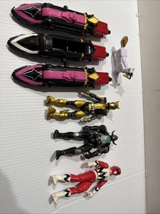 Power Rangers Samurai DELUXE MEGAZORD Zord Lote Piezas y Piezas y Figura Rojo - Imagen 1 de 8