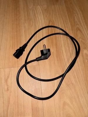 Netzkabel für z.B. PC oder Monitor, Euro-Stecker, 1.50m, in schwarz - Bild 1 von 4