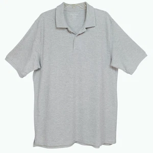 Saddlebred Men's LT Polo Shirt Gray Wicking UPF 15 Short Sleeve Golf Preppy Dad - Picture 1 of 11