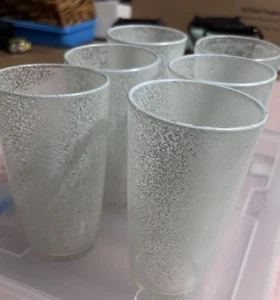 Vasos esmerilados 6". Vintage. 6 vasos - Imagen 1 de 2