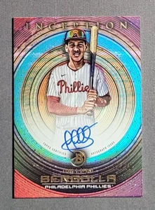 2022 Bowman Inception William Bergolla Fuchsia Prospect Auto /75 - Picture 1 of 3