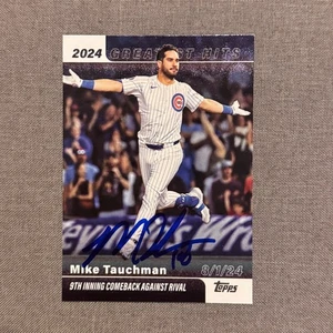 MIKE TAUCHMAN Signed Autograph 2025 Topps Series 1 Greatest Hits Cubs Card GH-18 - Picture 1 of 1