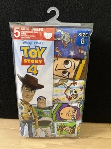 Disney/Pixar Toy Story 4 Boys' Briefs, 5 Pack, Size 8 - Picture 1 of 2
