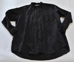 Zara Men's Button Up Black Striped Button Vented - New - Size XS - Picture 1 of 3