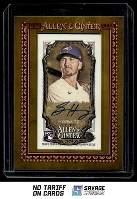 2024 Topps Allen & Ginter Auto Framed Mini Card Spencer Horwitz #MA-SH Toronto - Image 1 of 3