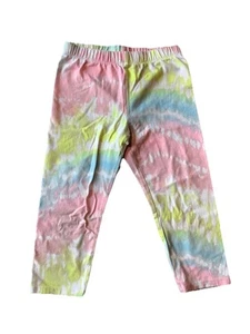 Arizona Jean Co Capris Youth Girls Size S Small 7 8 Cotton VGUC Rainbow Tie Dye - Picture 1 of 8